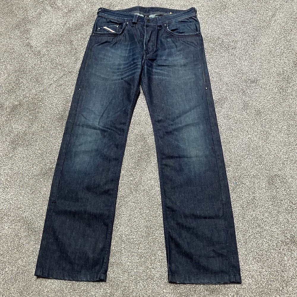 Diesel Mens Busky Relaxed Straight Jeans Sz 32 X 32/33 Cotton Blend Italy